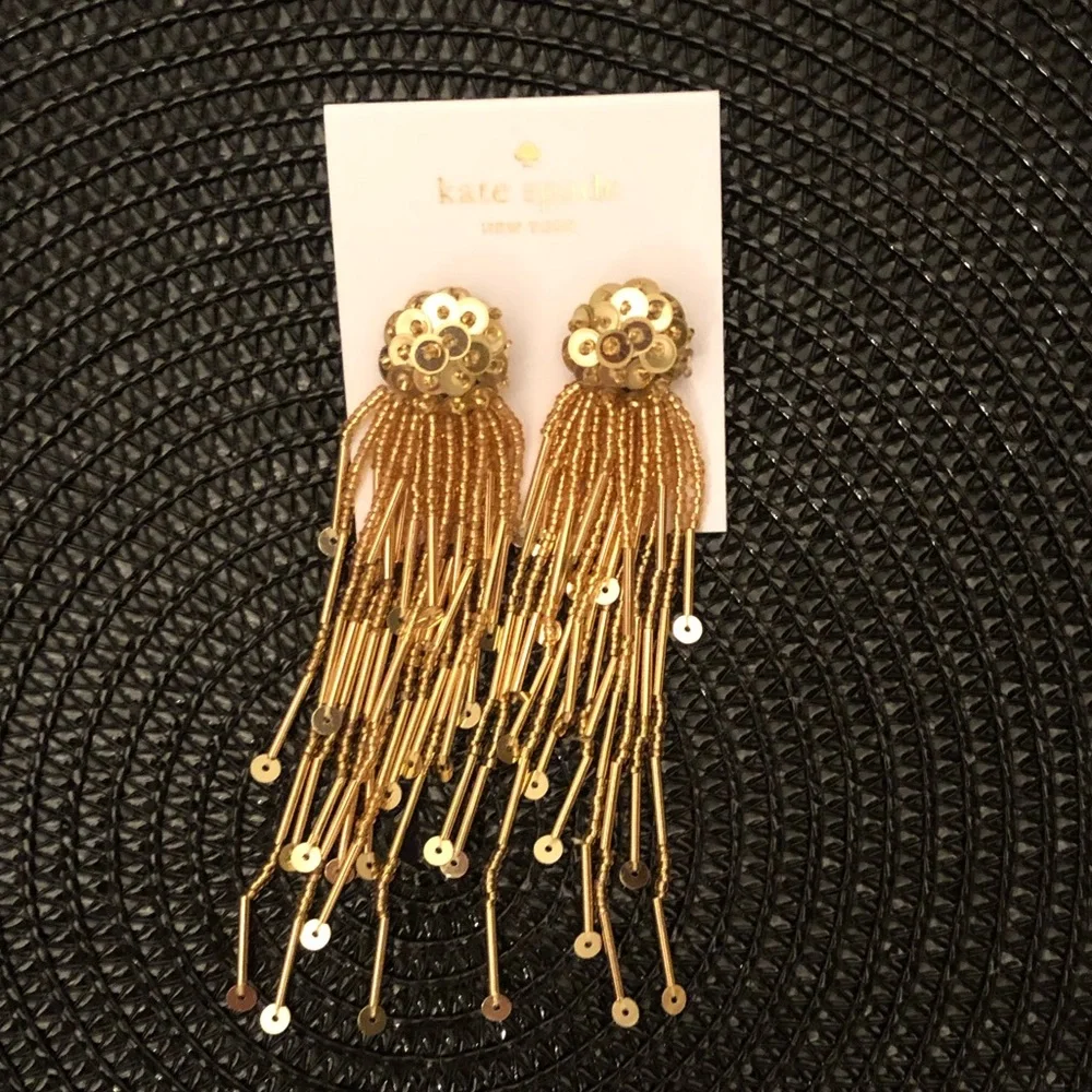 🆕 kate spade ♠️ Glitzville Beaded Tassel Earrings